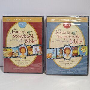The Jesus Storybook Bible Animated DVD Set Vol 1 & 2 Sally Lloyd-Jones Lot